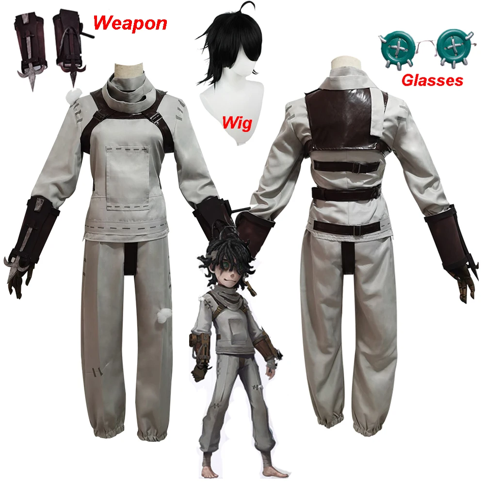 

Game Identity V Cosplay Costumes Cosplay Survivor Emil Patient Cosplay Costume Original Skin Uniforms Wig Glasses weapon Suits