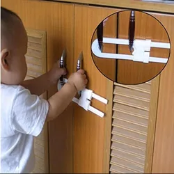 4Pcs Adjustable Baby Kids Safe Lock Door Cupboard