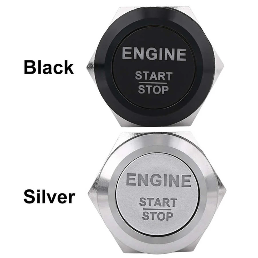 

Car ​Engine Start Switch Metal Button Start Stop Switch with LED Light Waterproof Car Engine Power Switch 12V