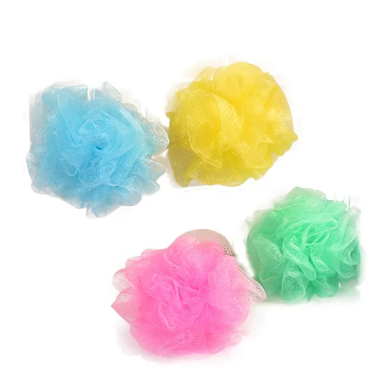 1Pcs Bathroom Supplies Bath Flower Super Soft Body Cleaning Mesh Brush Loofah Bath Ball Mesh Sponge Milk Shower Accessories