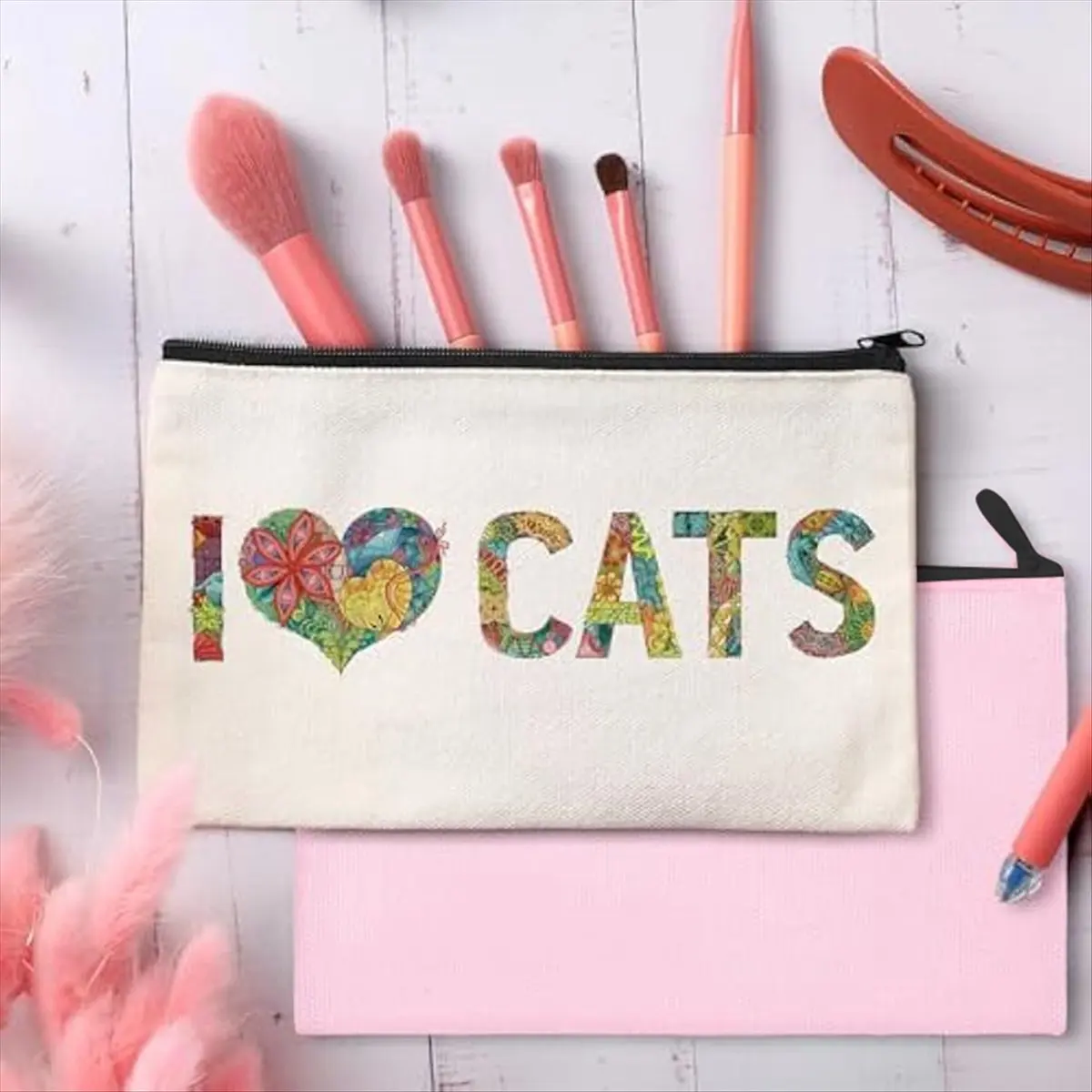 

50 шт. холщовых сумок на молнии, пустых, для самостоятельного изготовления, для рукоделия, косметичек, многофункциональных сумок, сумок для туалетных принадлежностей