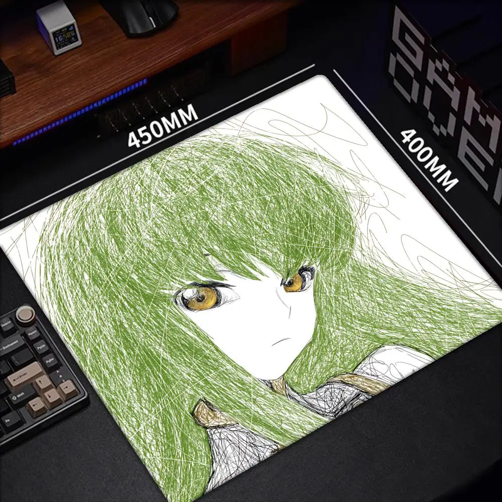 Anime Code Geass Mouse Pads Cute Black line Desk Mat Gaming Accessories Mouse Mat Gamer Surface for Computer Mouse