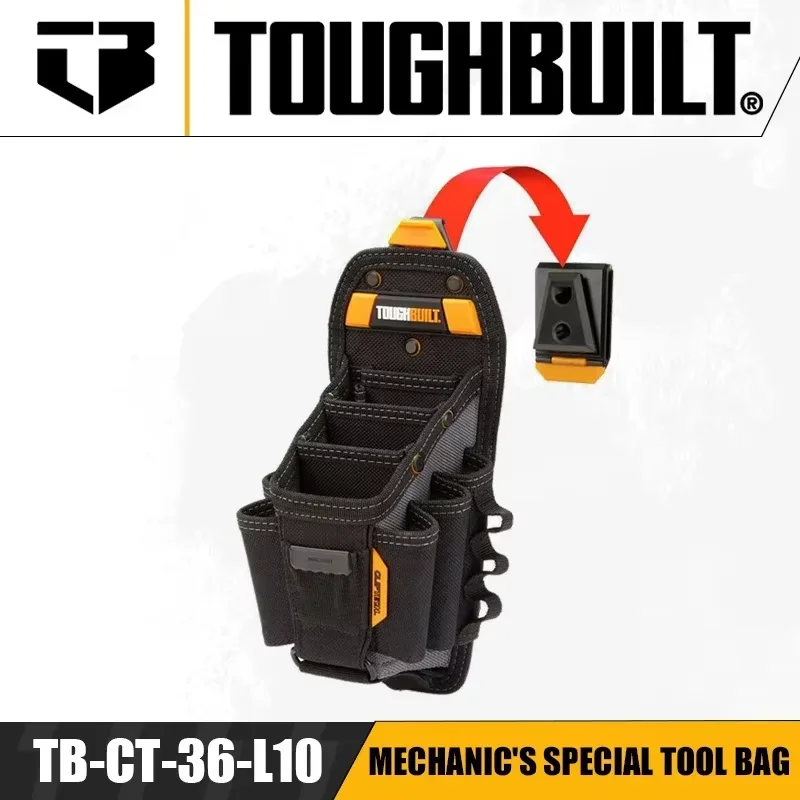 TOUGHBUILT TB-CT-36-L10 Mechanic's Special Tool Bag Multi-pocket Pliers Screwdriver Screwdriver Tool Set Quick Hanging Bag