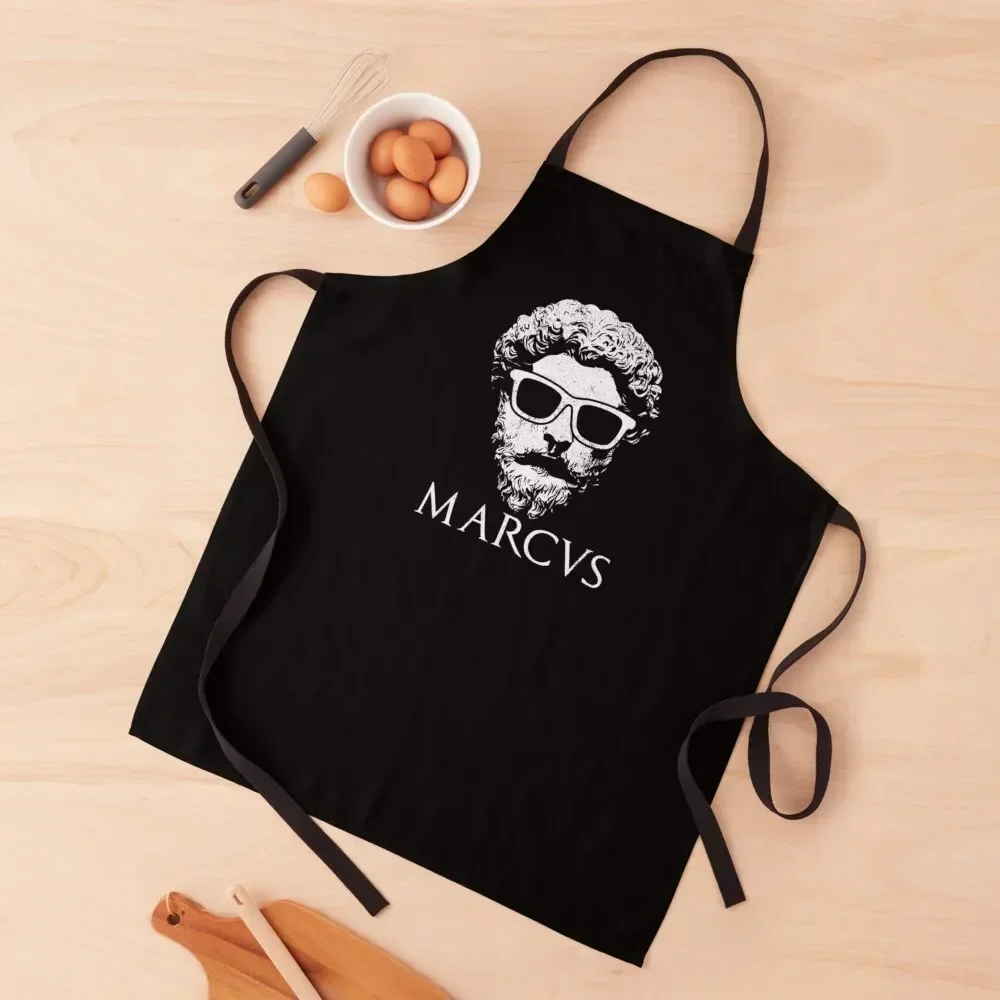 

Stoicism Philosopher King Marcus Aurelius Tshirt Apron painting Women's Home Clothes Apron