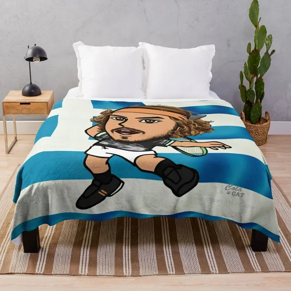 

Stefanos Tsitsipas Throw Blanket Summer Beddings Thin Blankets For Baby Blankets