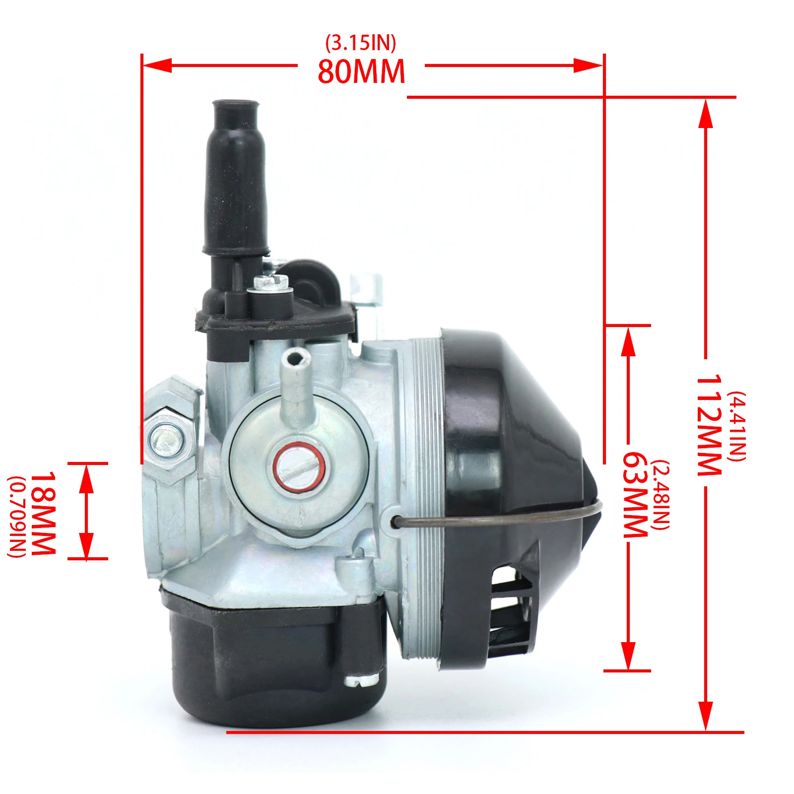 ZSDTRP Dellorto Carburettor with Filter for Dellorto Sha 15/15 MBK 51 Peugeot Moped