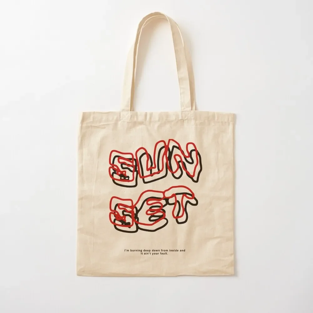 

I Told Sunset About You / I Promised You The Moon T-Shirt Tote Bag eco bag folding Woman shopper bag