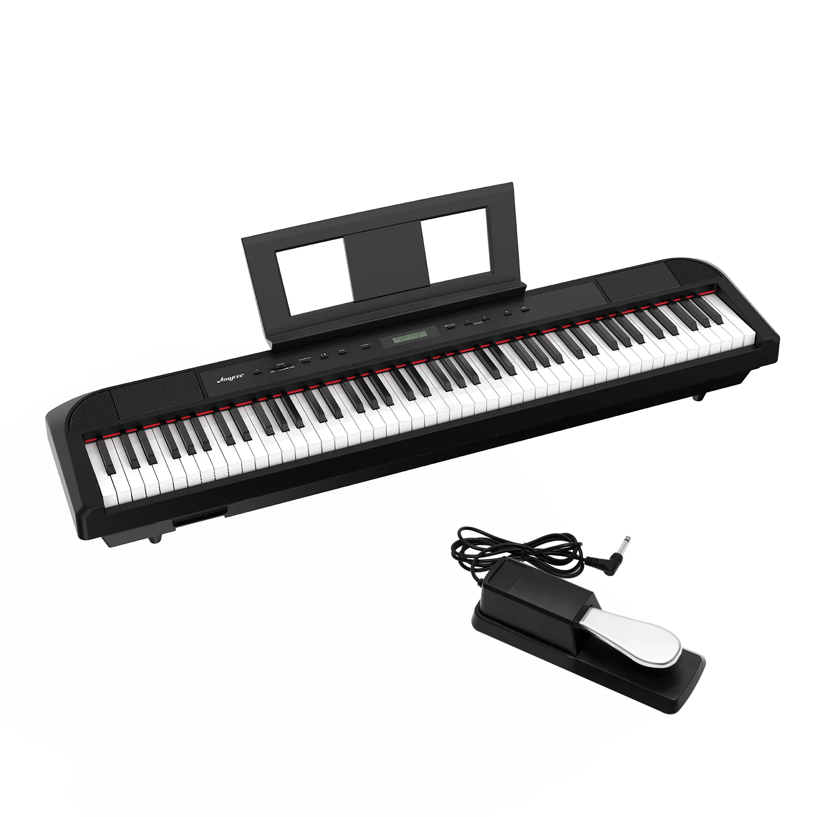 Digital Piano, Full Size 88 Key Weighted Hammer Keyborad Piano, Portable Electric Keyboard Piano for Beginner