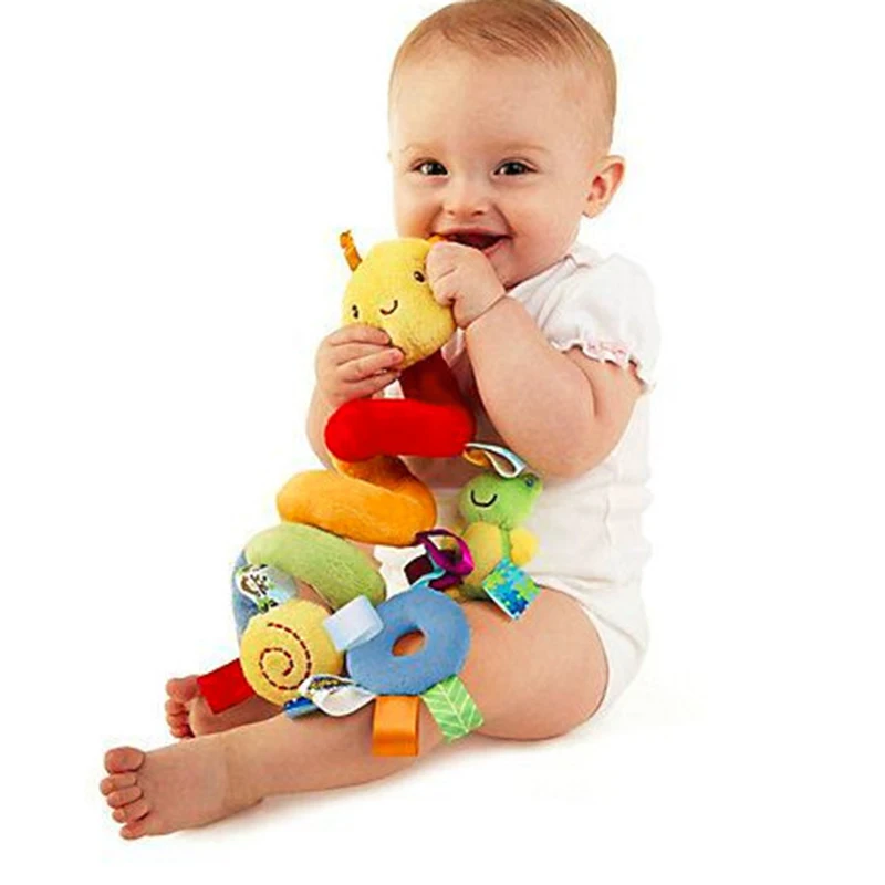 Cute Activity Spiral Crib Stroller Car Seat Travel Hanging Toys Baby Rattles Toy