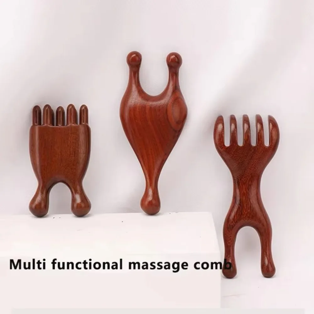 

Multifunctional Body Meridian Massage Comb Anti-Static Wide Tooth Head Massage Comb Help Blood Circulation Wood Massage Comb