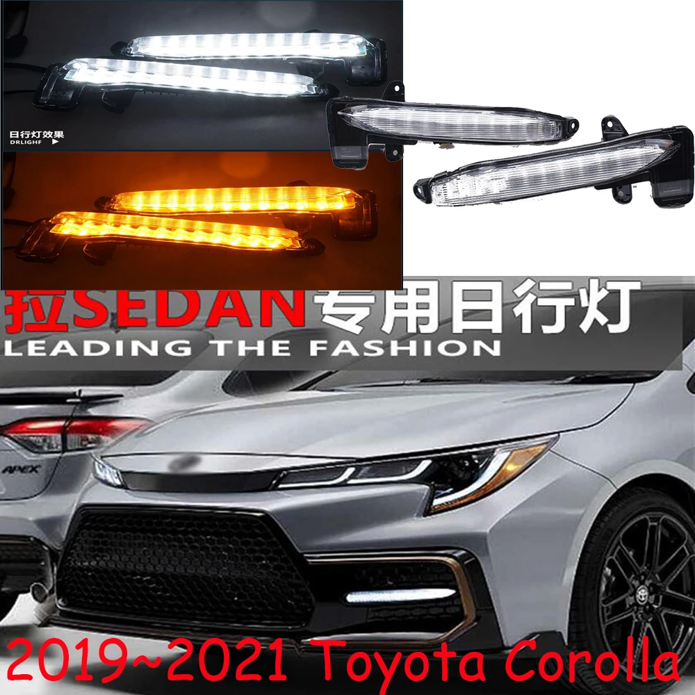 

car bumper headlight for Toyota Corolla daytime light 2019~2021y DRL car accessories LED headlamp for Toyota corolla fog light