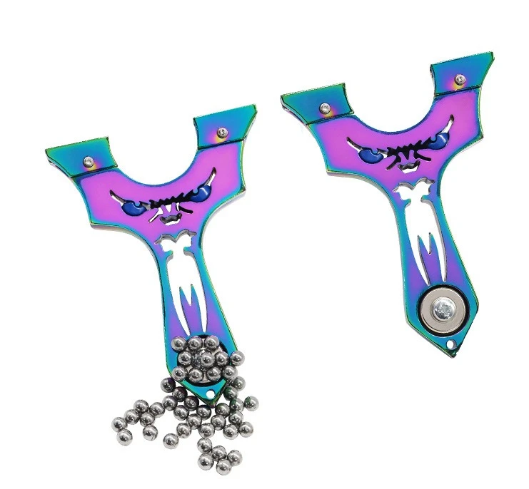 

New Titanium Grilled Blue Devil Monster Flat Leather Quick Press Non Binding Bullet Frame Outdoor Bow