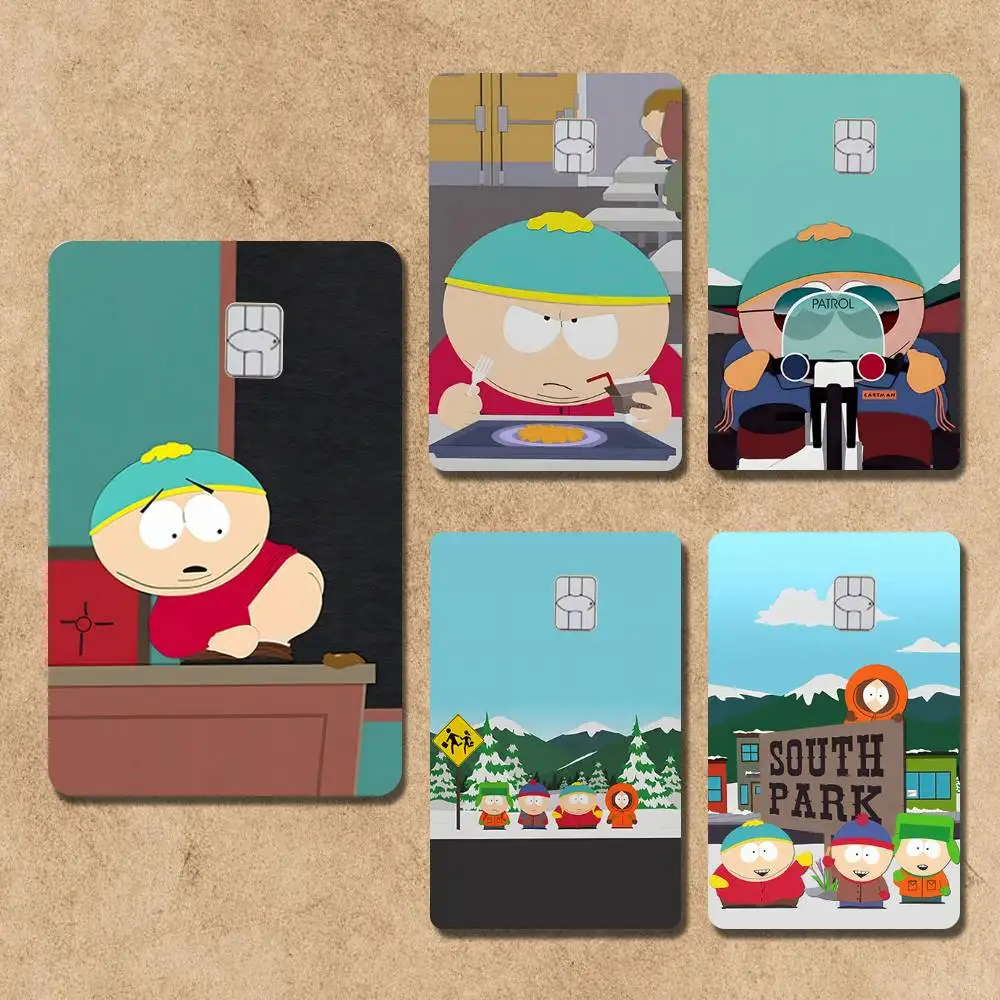 

Cartoon S-South Park Card Stickers Credit Visa Debit Bank Charge Card Bus Metro Waterproof Sticker Decal Decoration