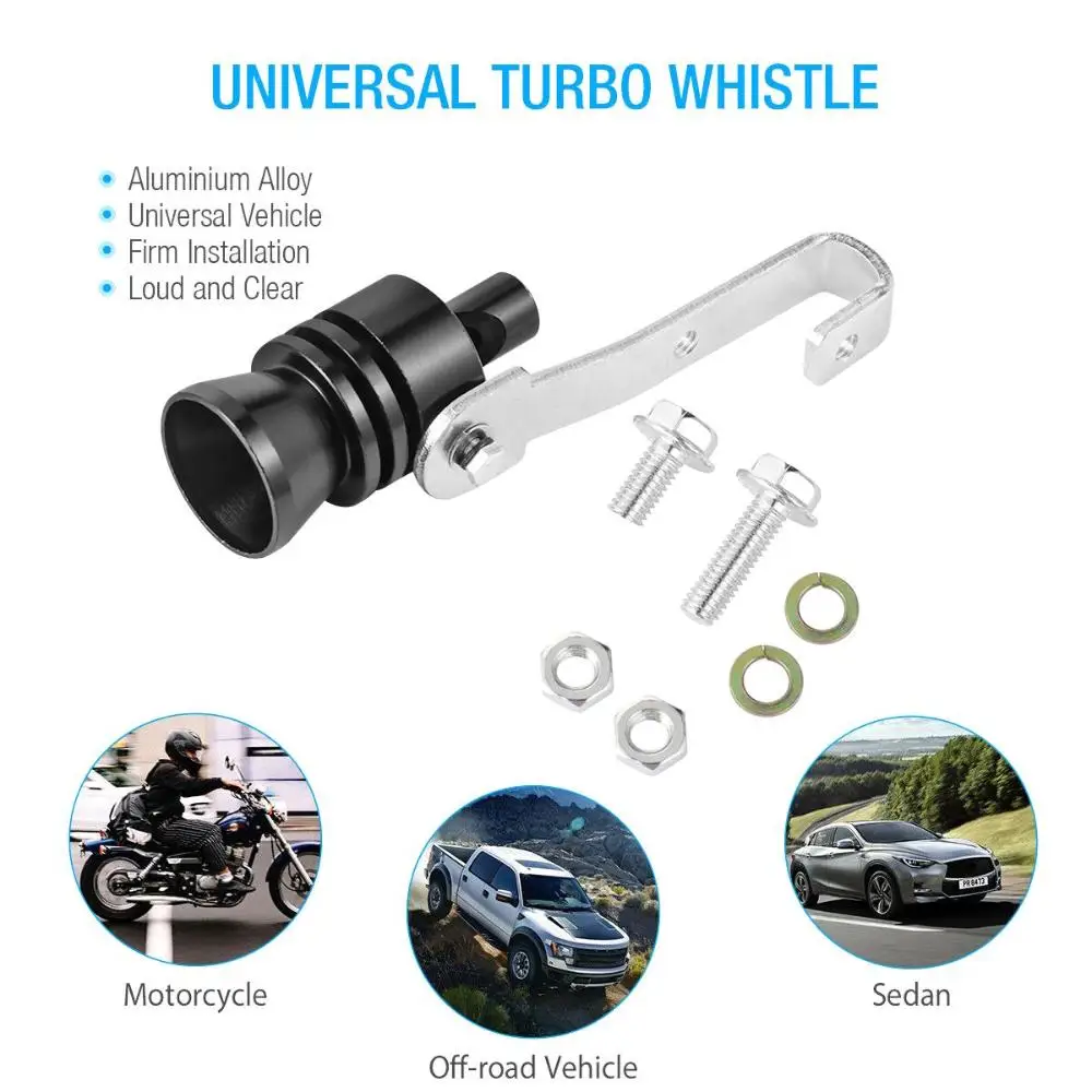 Motors Turbo Tail Whistle Simulator Car Turbo Exhaust Pipe Sound Simulator Whistle Roar Maker Sound Tail Exhaust Muffler Pipe