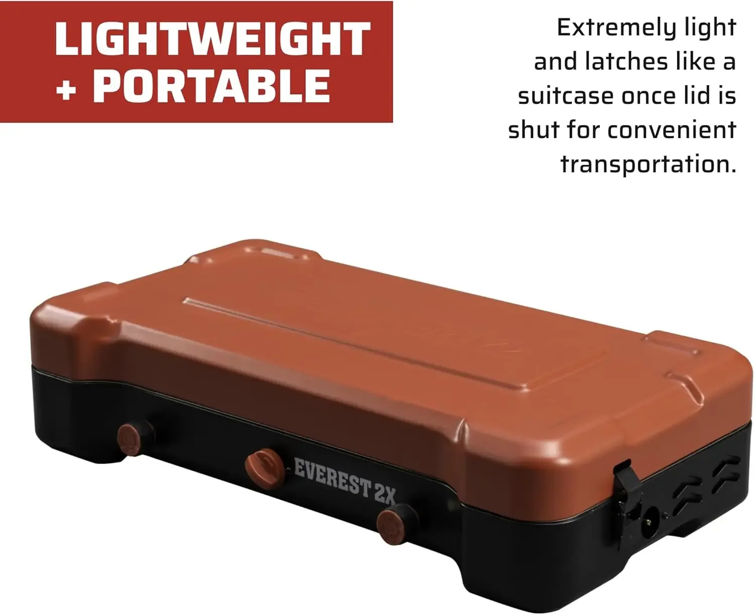 Mountain Series Everest 2X  High Output TwoBurner Camp Stove  Lid Doubles as Windscreen Portable Cooking Stove  For Outdoo