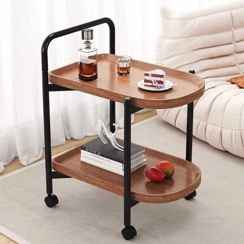 

Tea Table, Movable Trolley, Living Room Sofa, Small Round Table, Small Table Storage Rack, Nordic Dining Cart Coffe Tables