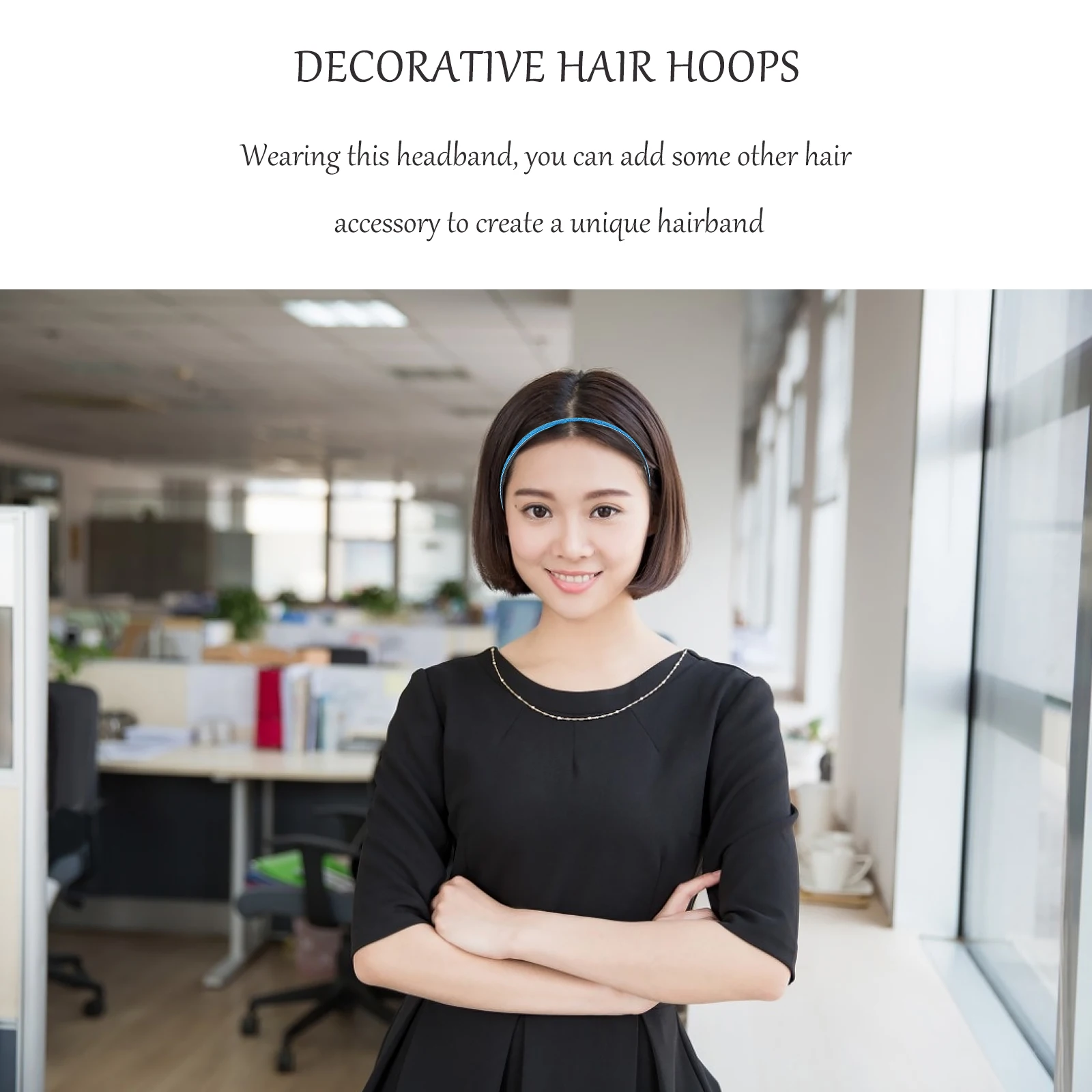 

8pcs Anti Glitter Headbands for Girls Colorful Sequin Hairbands Kids Headdress Party Crystal Hair Accessories Children