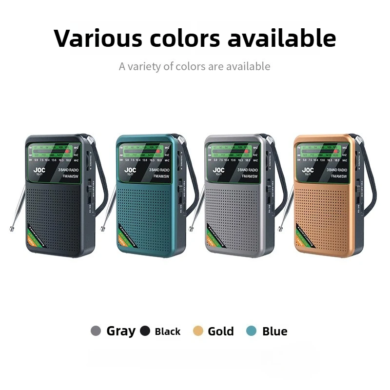 Radio de canal completo Radio de búsqueda automática multifunción para personas mayores FM AM Mini