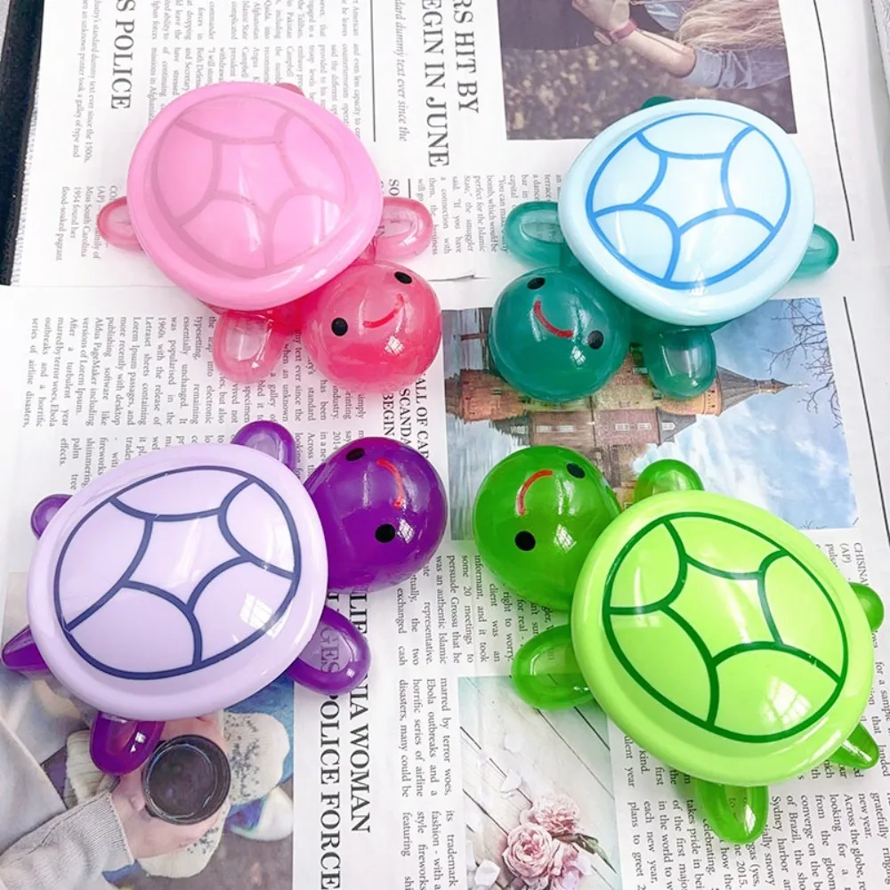 Boîte de rangement couleur bonbon tortue poupées décor de bureau Kawaii dessin animé acrylique tortue jouet grande tortue créative petit ornement