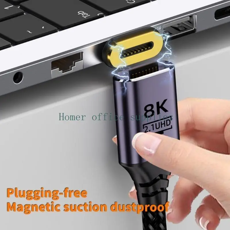K43B HDTV2.1 كابل مغناطيسي متوافق مع سلك تمديد ذكر إلى ذكر يدعم 8K 4K VRR للتلفزيون #2