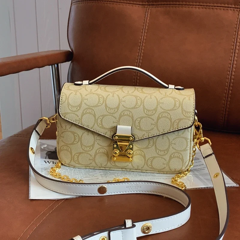 Chique leren schoudertas voor dames - Beroemde designer crossbody handtas Dames Tote Luxe portemonnee