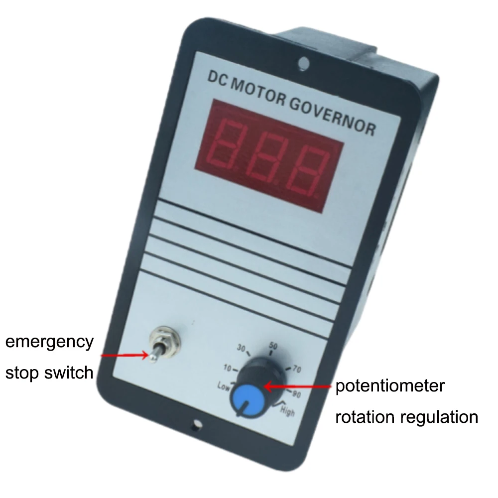 DC12V-36V Digital Display Speed Controller Industrial Grade 4000W High Power 80A High Current Motor Regulation DC Motor Governor