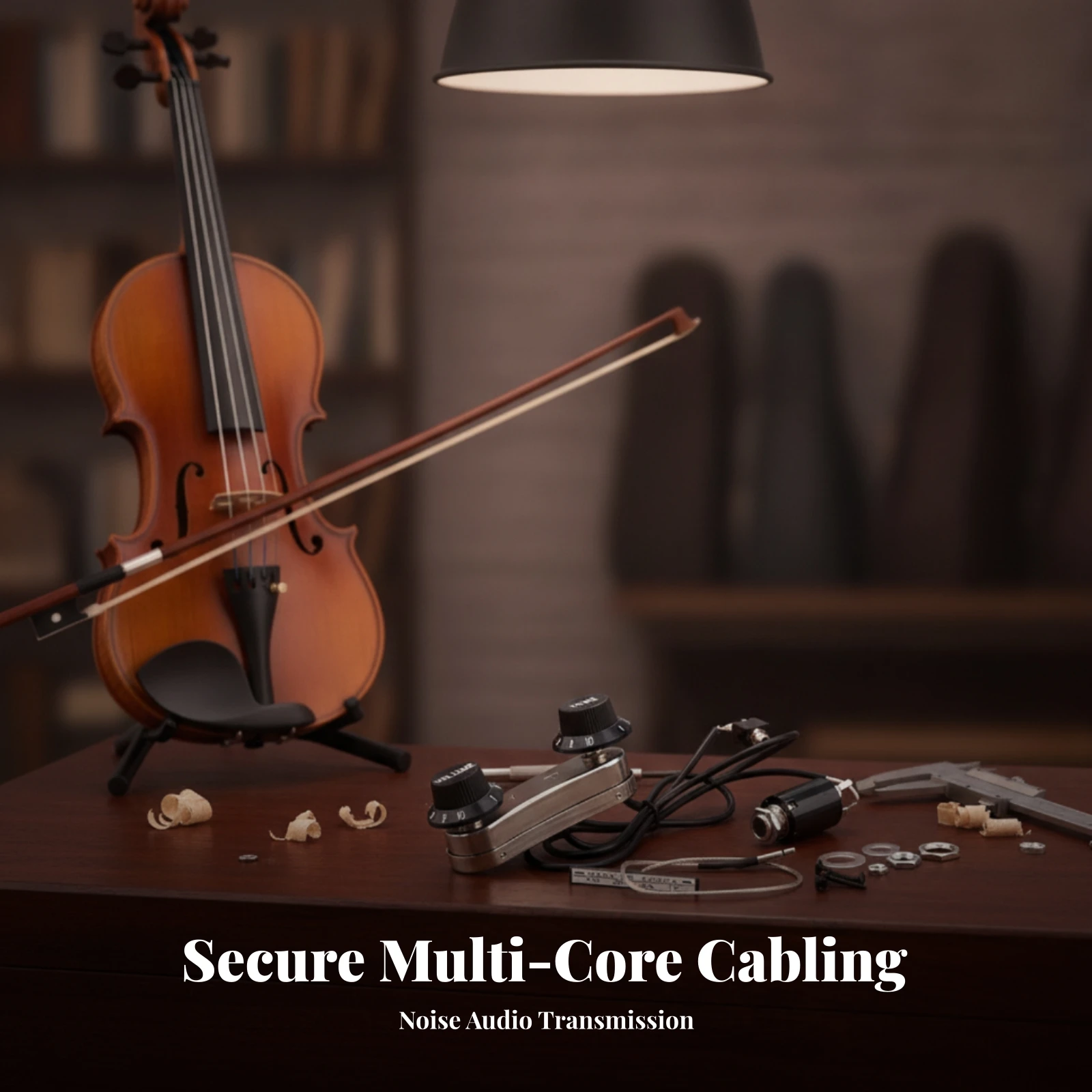 Instrument Accessory Onboard Instrument Control Module with Knobs Wired Control Harness with Jack for Musicians