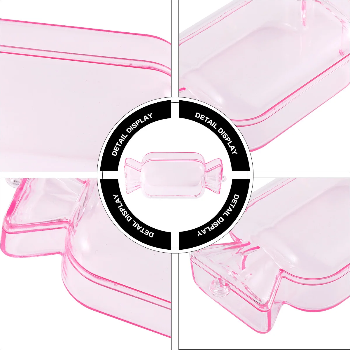 

12Pcs Candy Container Mini Transparent Plastic Candy Box Creative Gift Holder for Baby Shower Halloween Christmas