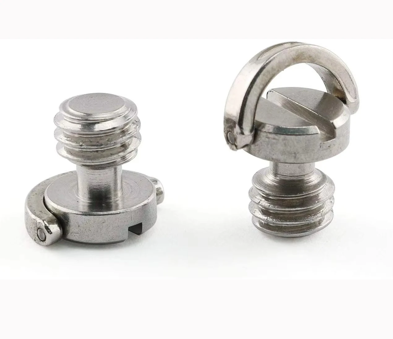 2 قطعة 3/8-16 10 مللي متر طول الموضوع D رمح الكاميرا الإفراج السريع لوحة تصاعد تثبيت مسامير للكاميرا ترايبود Monopod ، 3/8 مسامير