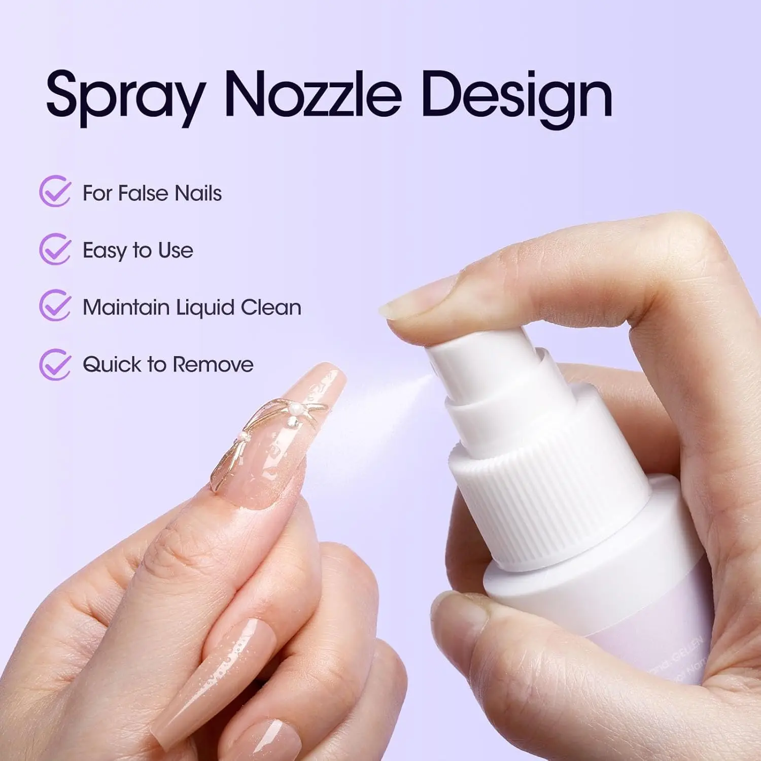 젤렌 60ml 네일 글루 리무버 키트 솔리드 젤 프레스온 네일 아크릴 가짜 팁 리무버 용품 건강 미용 폴리쉬