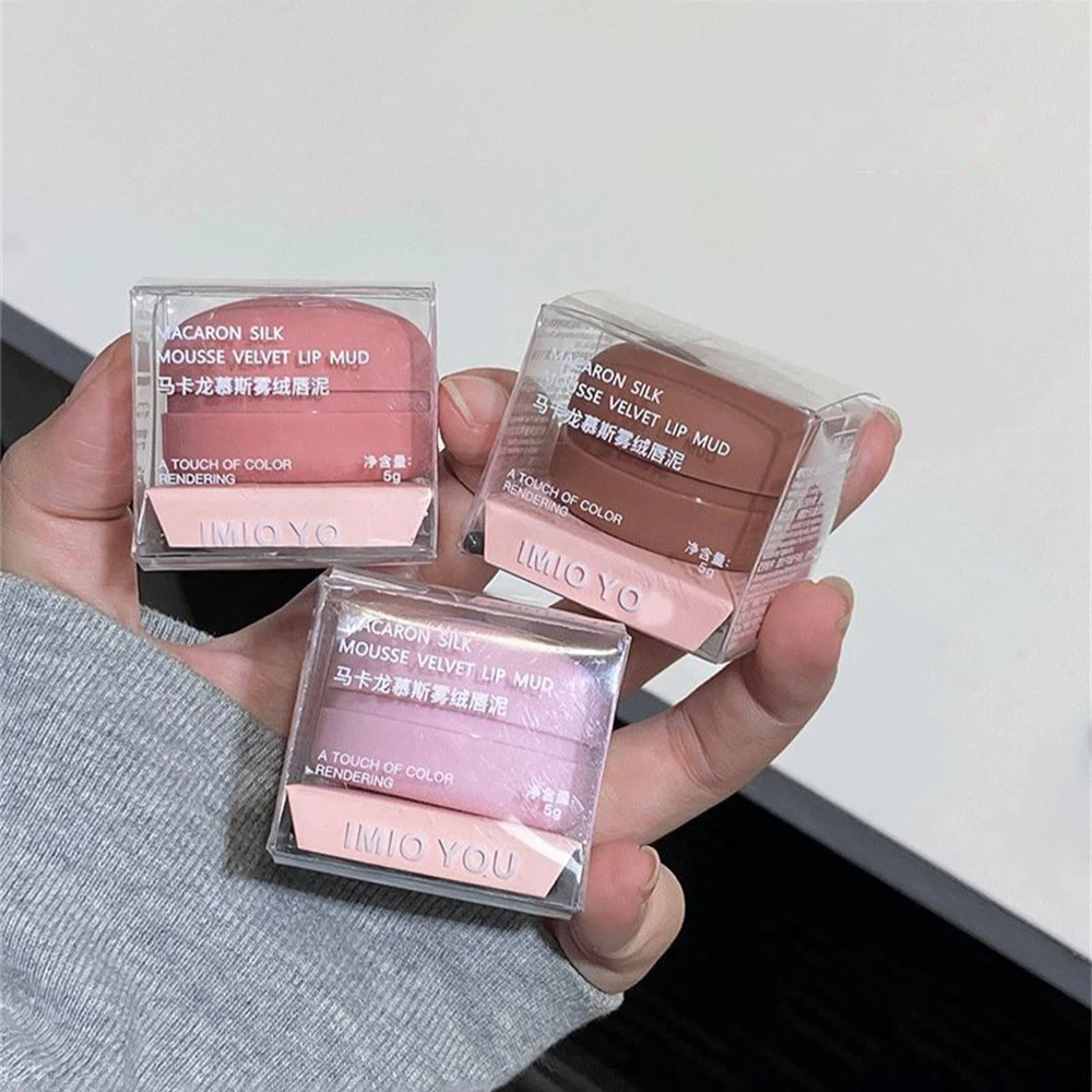 Argilla sbiancante per labbra Non sbiadisce fango per labbra duraturo lucidalabbra rossetto antiaderente velluto antiaderente tazza rossetto opaco labbra Parity