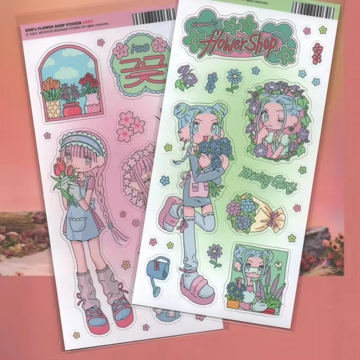 Autocollants décoratifs mignons coréens, personnages de dessins animés, fille japonaise de Shibuya, pour carnet, journal, scrapbook, papeterie DIY