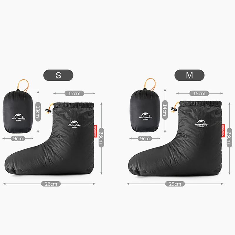 Naturehike Goose Down Slipper Boots Winter Warm Waterproof Windproof Outdoor Camping Hiking Fishing Thermal Feet Cover Shoe Sock