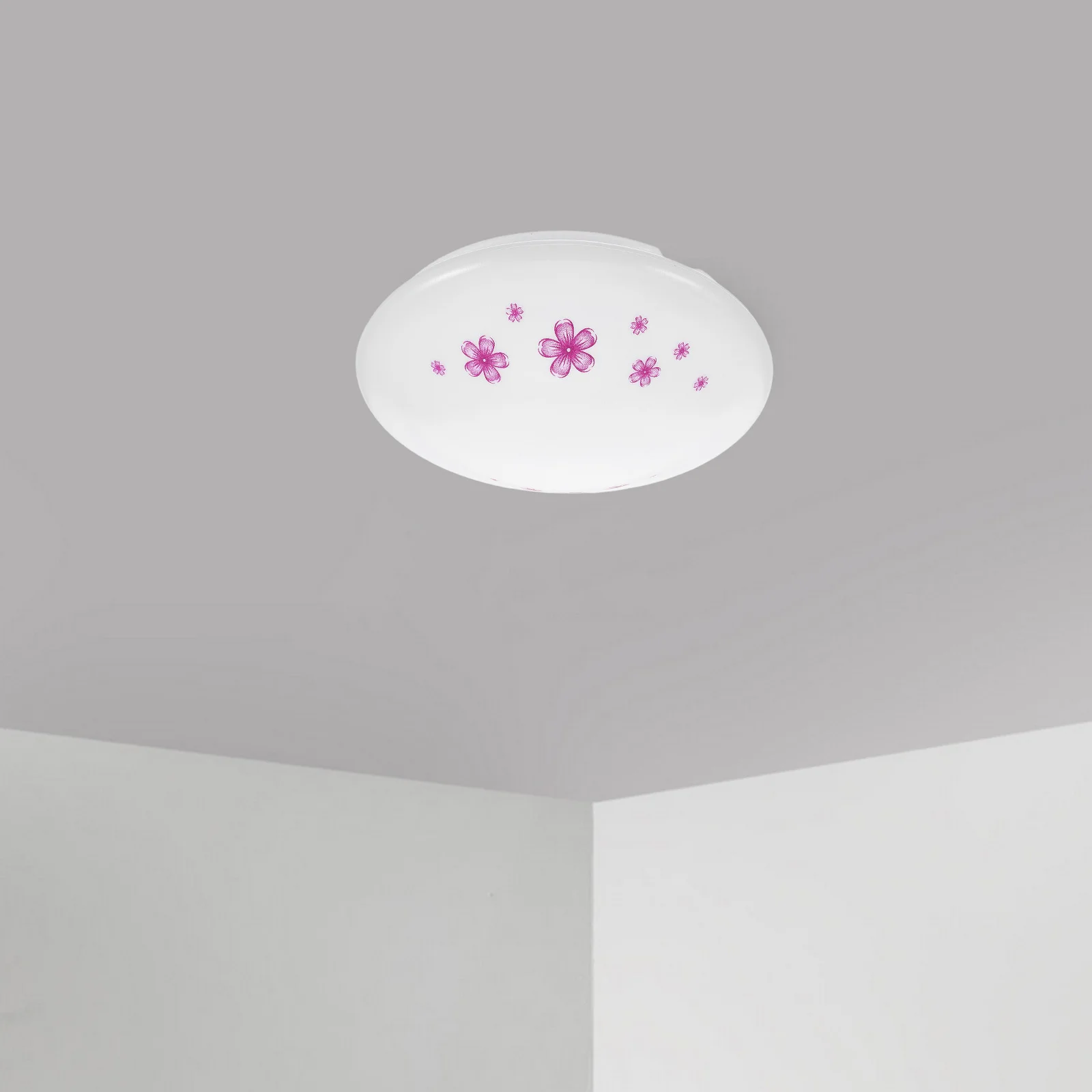 

Japanese Style Cherry Blossom Round Ceiling Light Cover Flame Retardant Lampshade for Bedroom Corridor Living Room Japanese