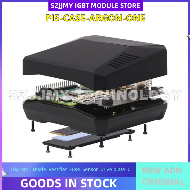 Raspberry Pi 5th generation ARGON ONE V3 aluminum alloy shell metal case with built-in cooling fan  NEW ORIGINAL IN STOCK