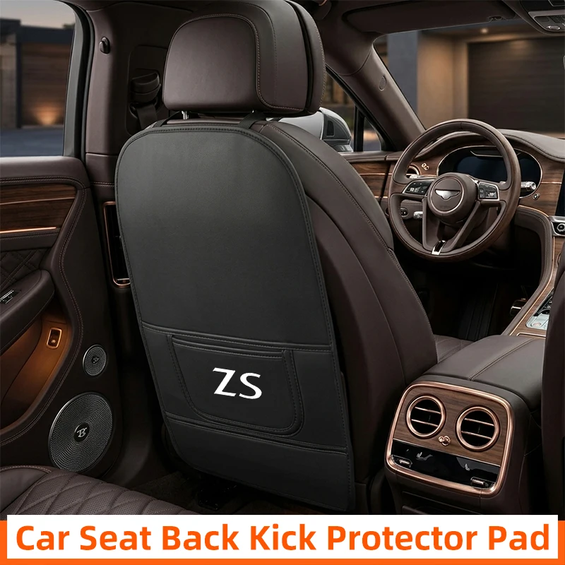 For MG ZS Car Seat Anti-kick Pad Rear Backrest Protective Mat Car Child Anti-dirty Pad  Easy-To-Clean Seat Back Kick Protective