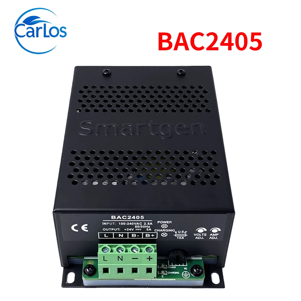 Original SmartGen BAC2405  Battery Charger  24V 5A Battery Charger Floating Charge Short Circuit Charger BAC 2405