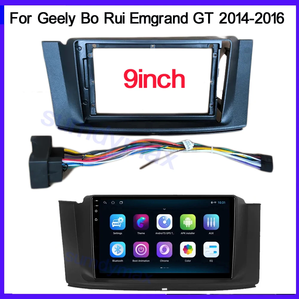 

9 Inch Car Frame Fascia Adapter For Geely Bo Rui Emgrand GT GC9 2014 2015 2016 Android Radio Dash Fitting Panel Kit