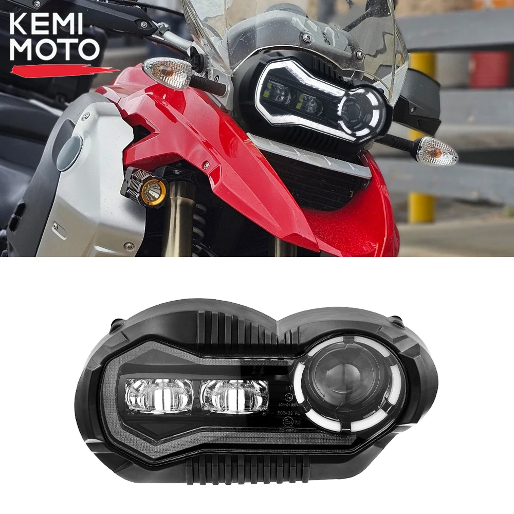 R1200GS Faro principale per BMW R1200GSA R 1200 GS ADV Adventure Fari a LED Gruppo luci Faro (adatto per radiatore dell'olio)
