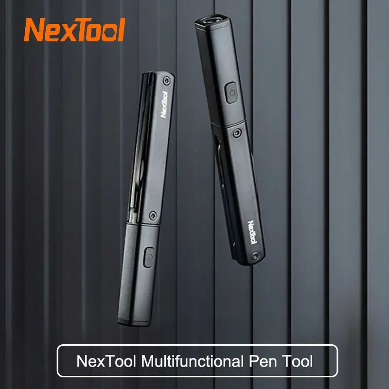 NexTool Multifunctional Pen Tool N1 3-in-1 USB Rechargeable Flashlight Scissors Knife Portable Mini Outdoors Tools