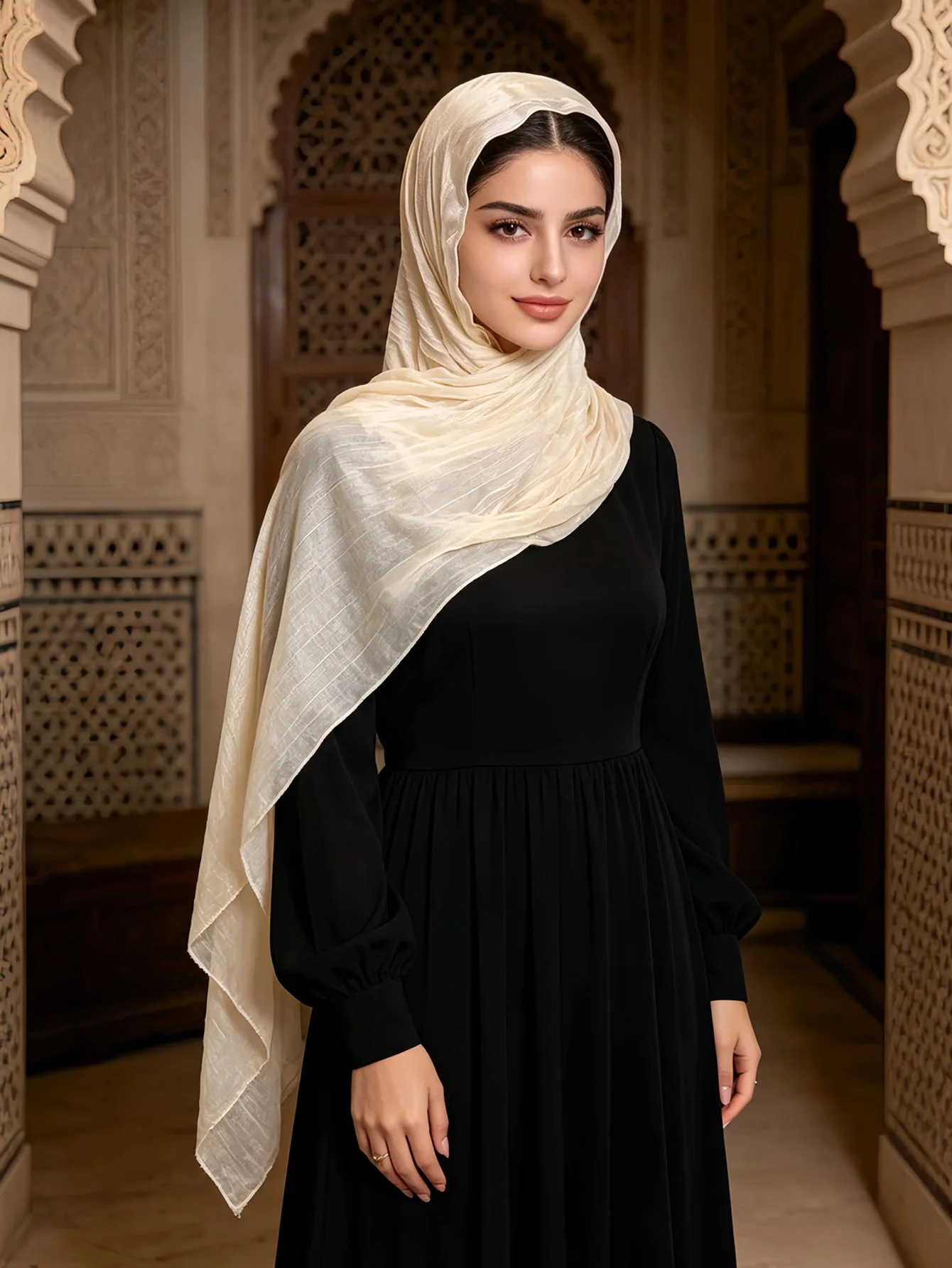 Luxury Scarf Solid Colors Long Hijab Scarves For Women Gauze Scarf Headband Hair Scarves Shawls For Lady New Muslim Headscarf