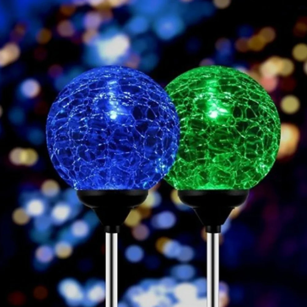 4 قطعة أضواء الحديقة Led الشمسية اللون تغيير الأرض التوصيل مصباح لحديقة ساحة مسار المشهد الإضاءة في الهواء الطلق ديكور