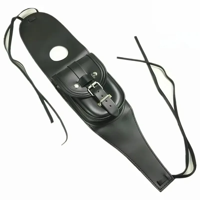 

Motorcycle Cover Panel Bag Black Leather Fuel Tank Chap For Sportster XL 883 1200 Models