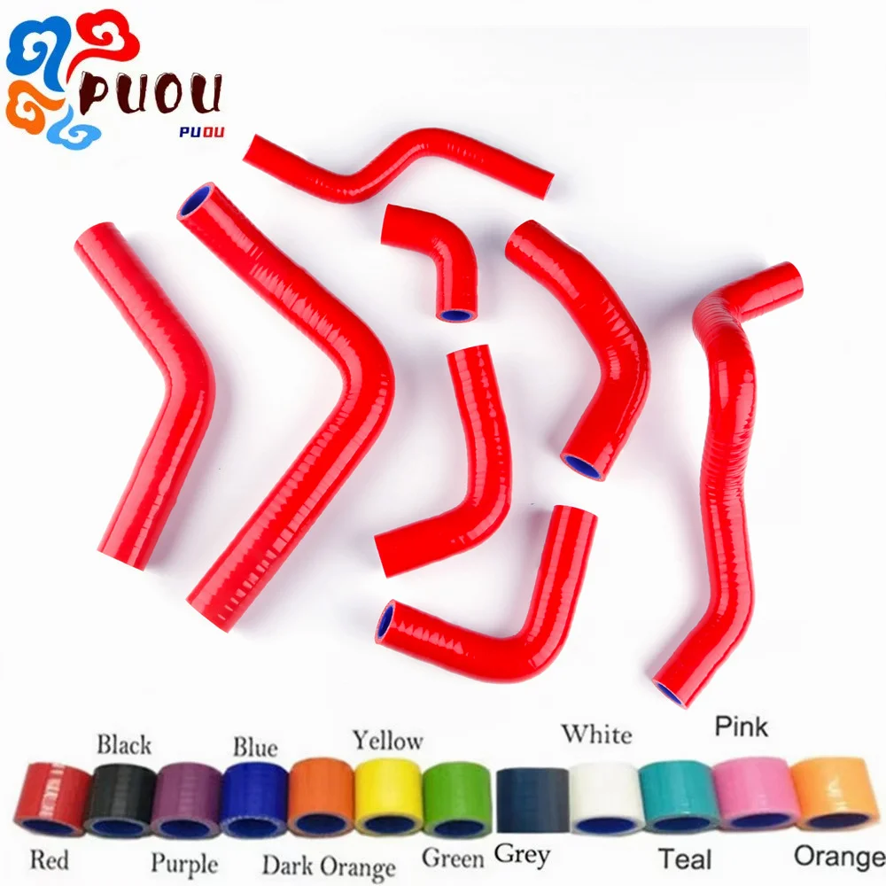 

Radiator Coolant Hose For 2002-2004 DUCATI 998 998S Silicone Tube 8pcs Kit