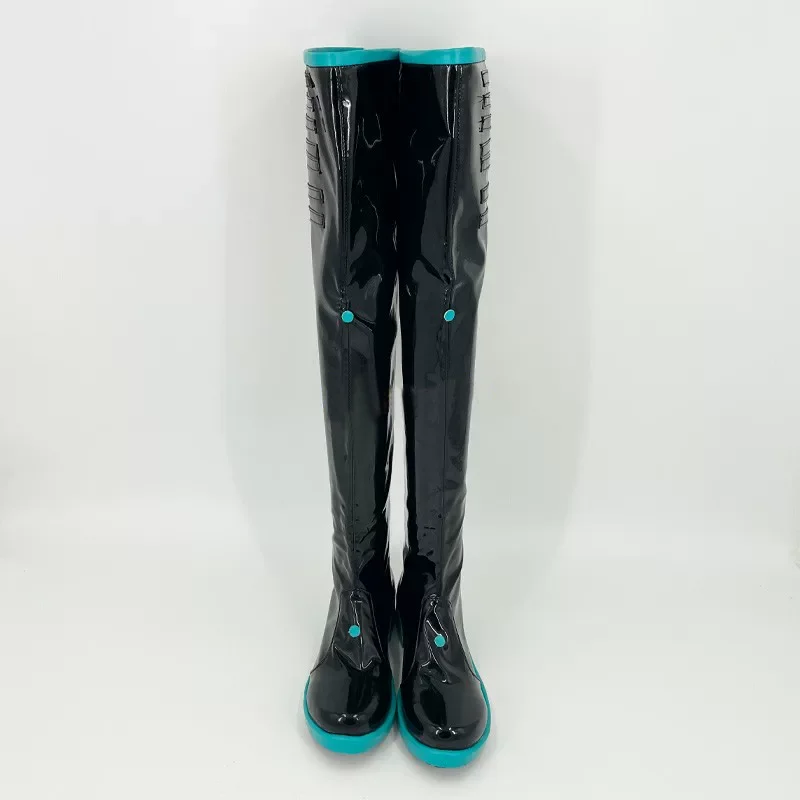 애니메이션 미쿠 카사네 테토 여성 코스프레 신발 렌 린 코스 맞춤 제작 부츠