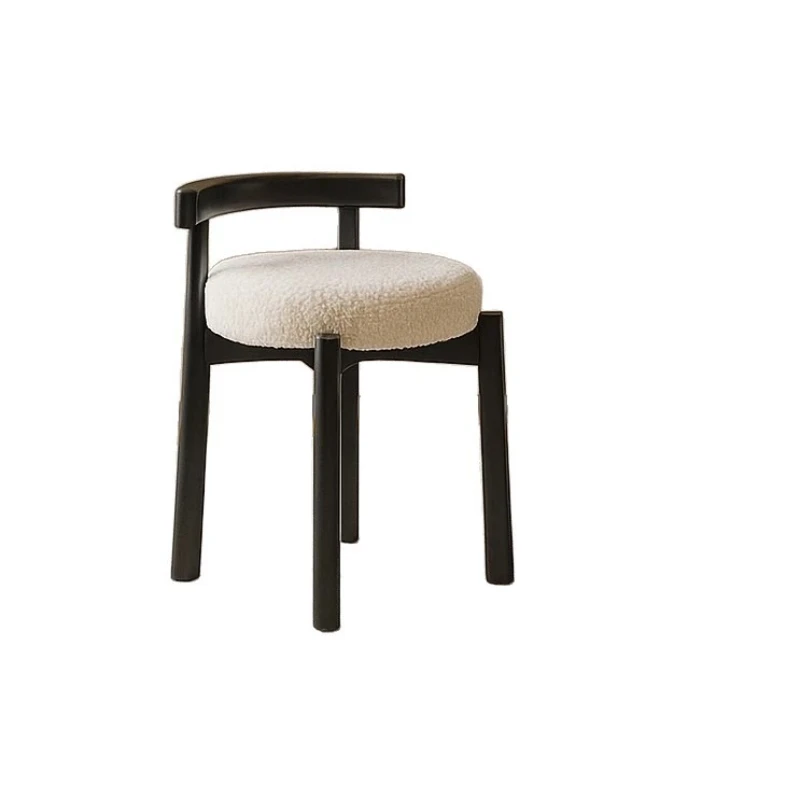 

Medieval style solid wood makeup stool dressing stool entrance shoe change designer home retro small stool