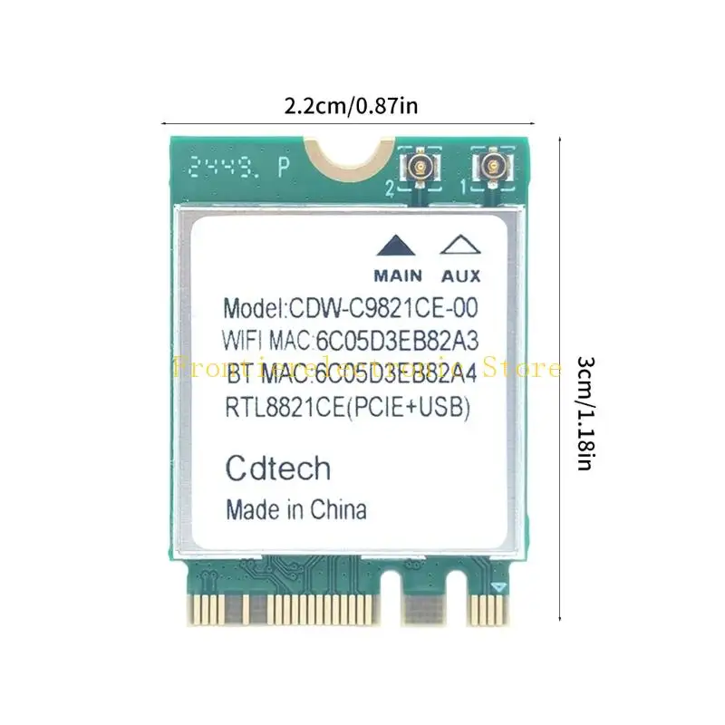 G8DB RTL8821ce WiFi Card Adattatore networking wireless M.2 slot 2,4 GHz 5GHz 600 MBPS