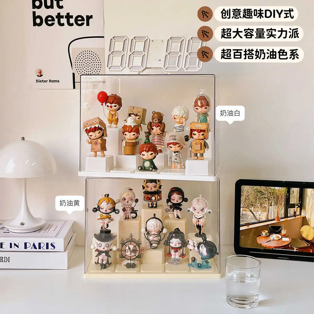 Blind Box Display Stand Acrylic Transparent Dustproof Action Figures Display Cabinet Mystery Box Showbox Doll Toy Storage Box