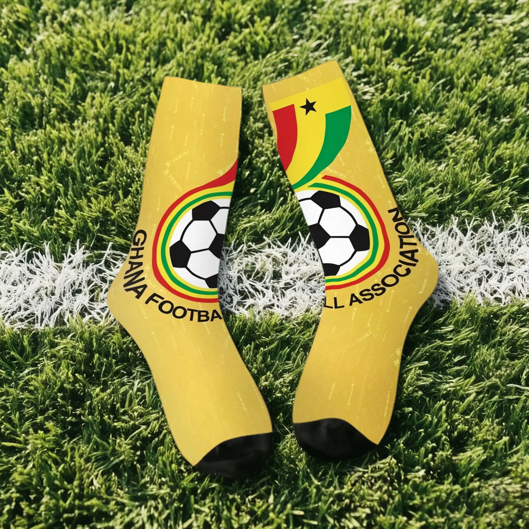 Hip Hop Retro Ghana Crazy Men's compression Socks Unisex  Harajuku Seamless Printed Funny Sock Match Day Essentials