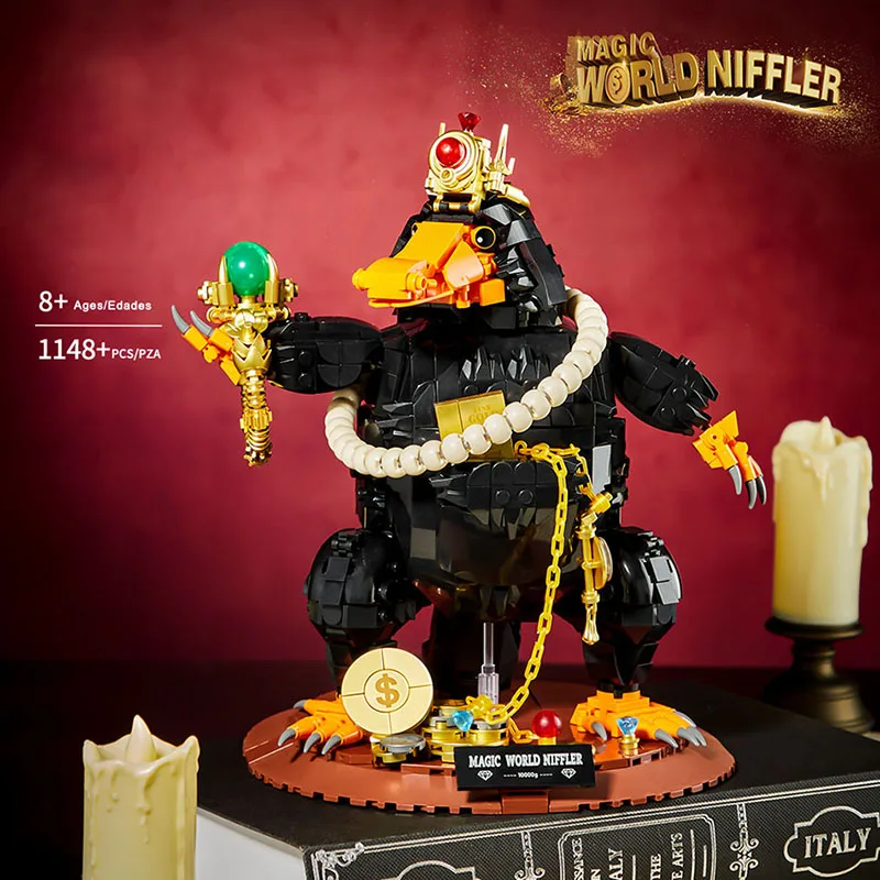 

MOC Magic World 1148pcs Niffler Harry Model Building Blocks Set Magical Animal Niffler Figures Bricks Toys For Children Gifts